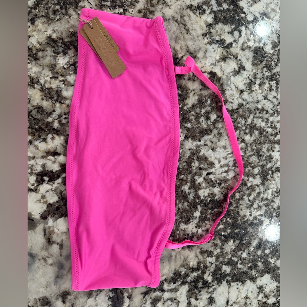 SKIMS Pink Bikini Top